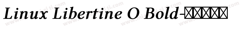 Linux Libertine O Bold字体转换